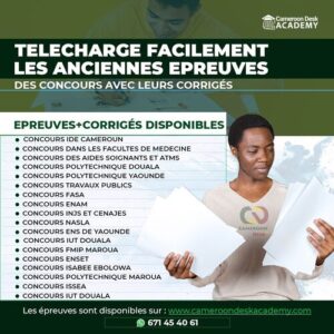 Anciennes épreuves Et Corrigés De Tous Les Concours Au Cameroun