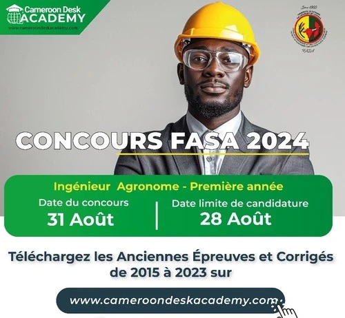 Anciennes épreuves concours FASA