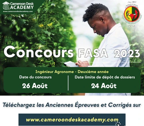 Anciennes épreuves concours FASA Niveau 2