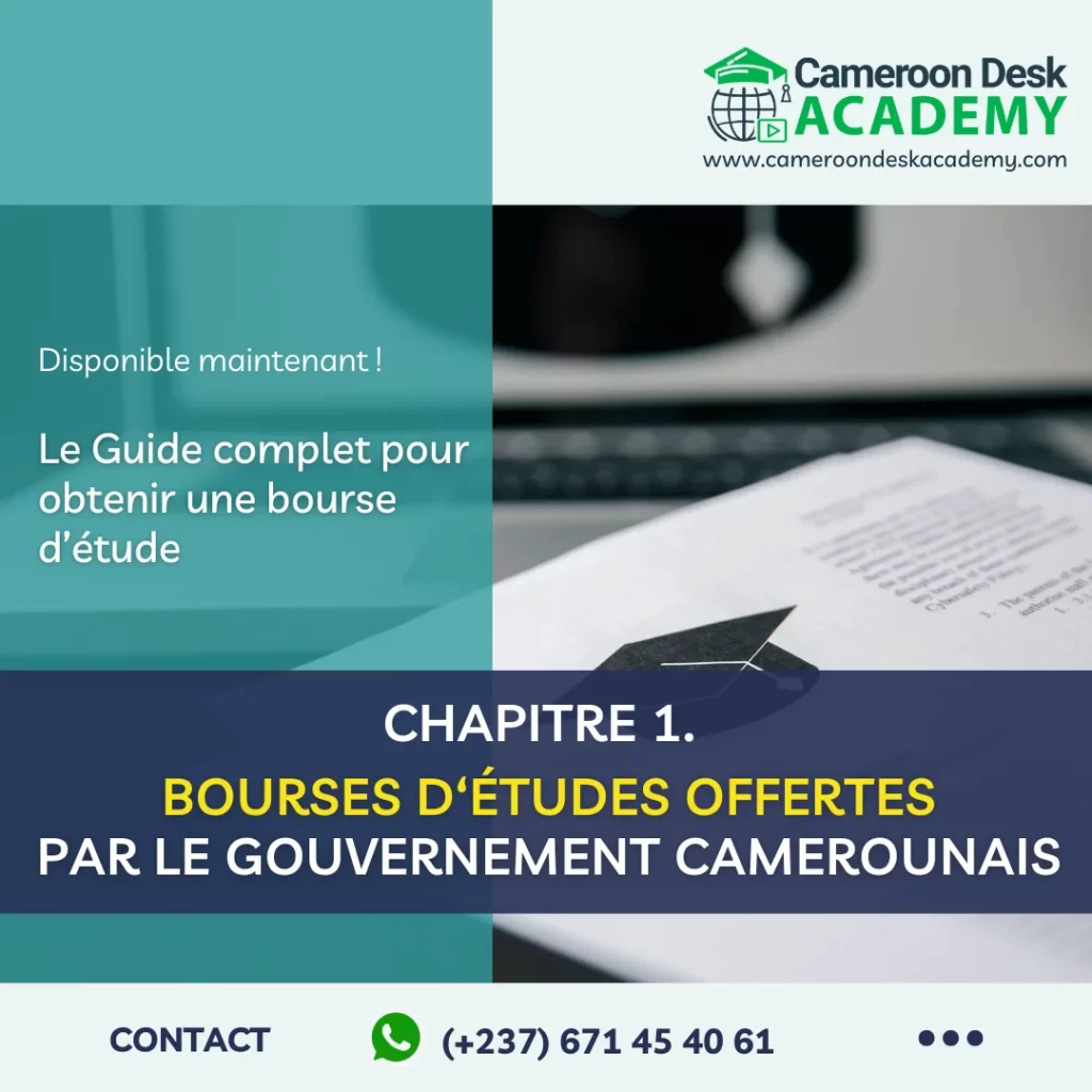 Bourses d'études offertes par le gouvernement Camerounais
