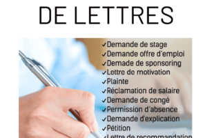 modèles de lettres et correspondances.