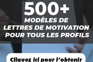 modèles de lettres de motivation pour tous les profils.