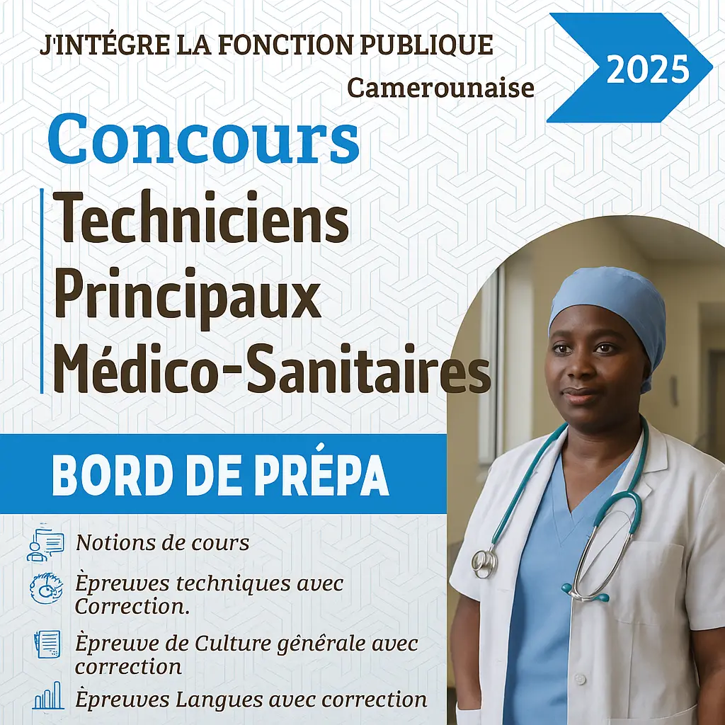 Bord de prépa concours d’integration TMS et Genie Sanitaire 2025
